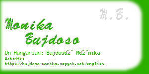 monika bujdoso business card